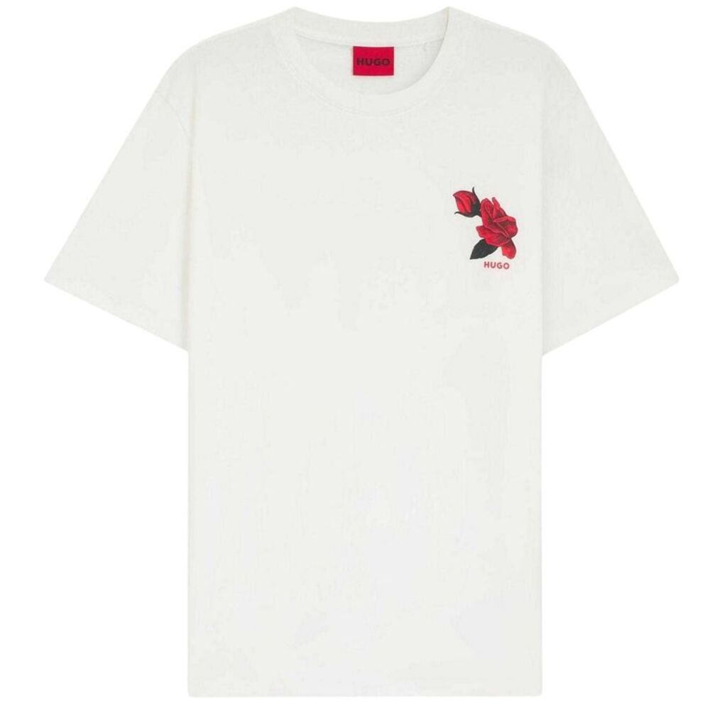 Hugo Mens Dikerd Relaxed Fit T-Shirt / Natural